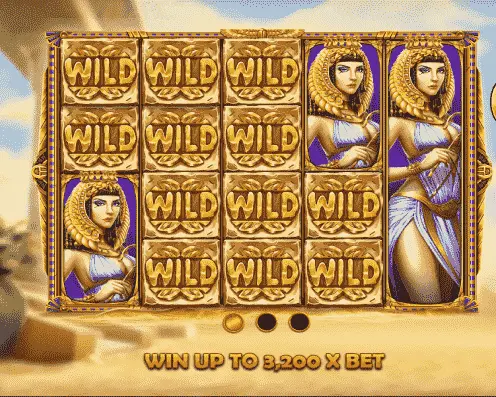 Eye of Cleopatra slot game with wild symbols